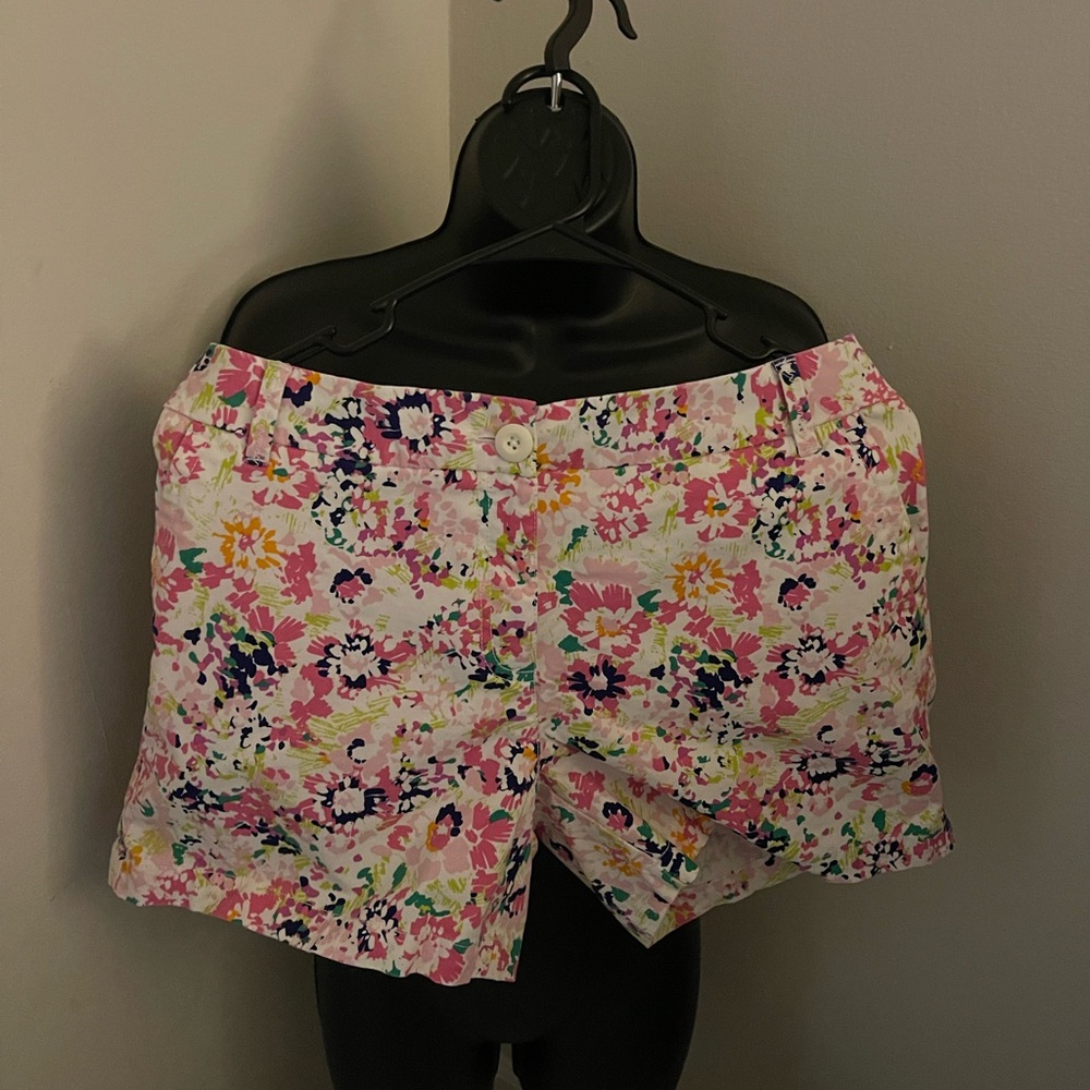 crown & ivy Floral Women's Shorts - Pink, Yellow, Green